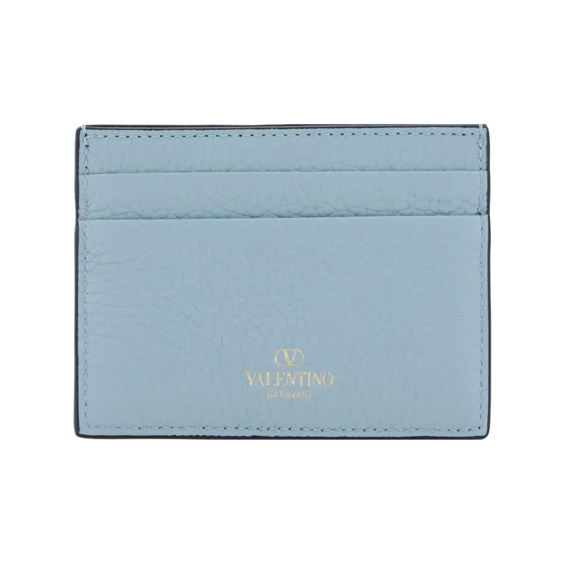 Valentino Garavani Rockstud Logo Printed Wallet-1