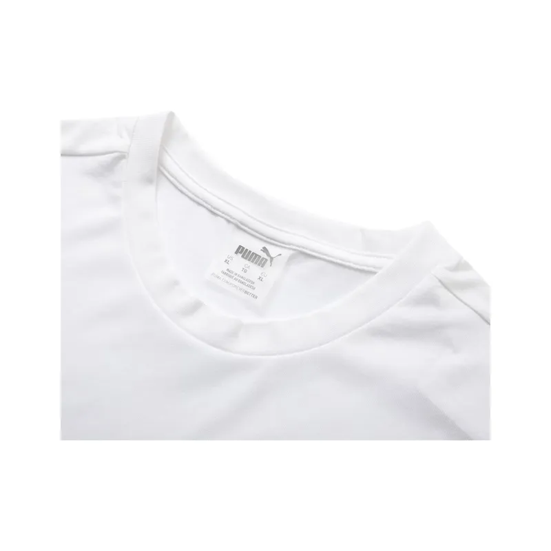 PUMA T Shirts Men White-3