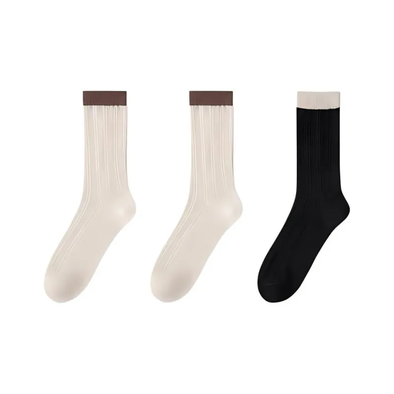 Temooues Mid Calf Socks Women's Combo Set-7
