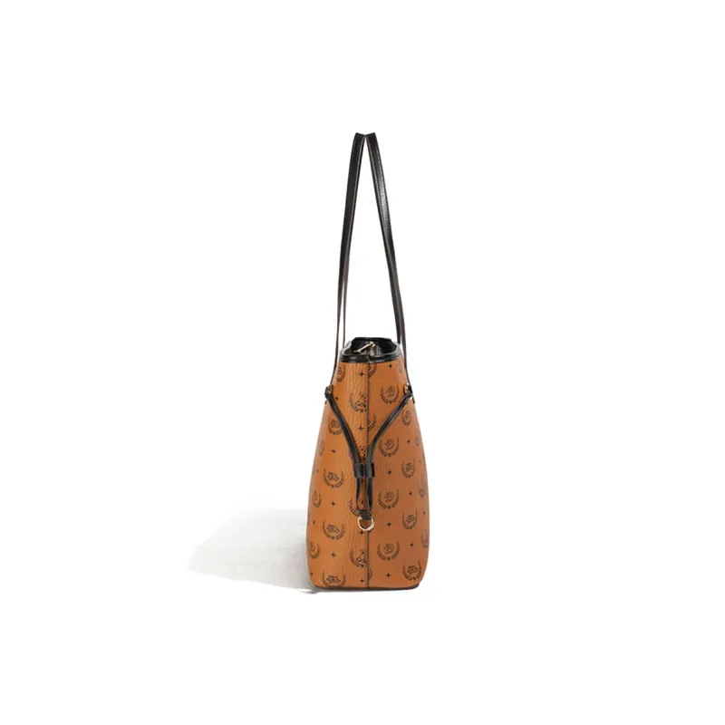 NOISY TEDDY PVC Shoulder Bag, Tote Bag, Shopping Bag, Basket Bag Regular Women's Brown-3