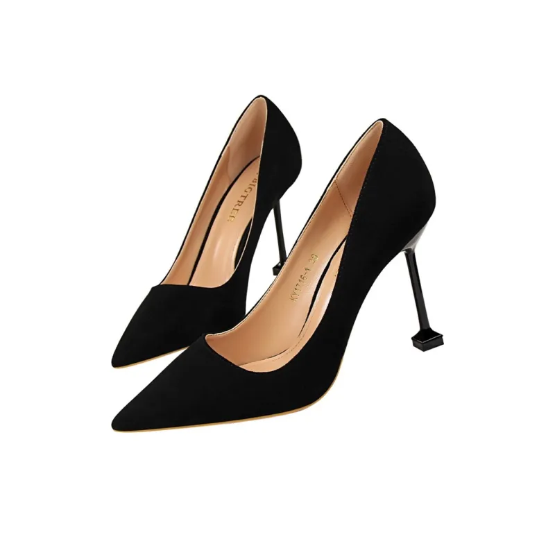 QITUMAUL Slim Heel High Heels Women's-2