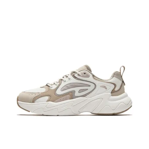 Anta Pulse Abrasion Resistant Low Top Casual Shoes Men's White Brown