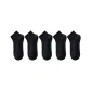 [5 Pack, 100% cotton Odor-Resistant Moisture-Wicking]5 Pack Black