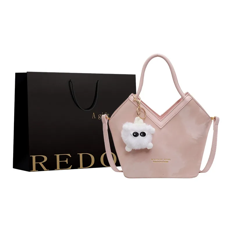 REDOO PU Handbag Regular Women's Gray/Black/Blue/Pink Brown-11