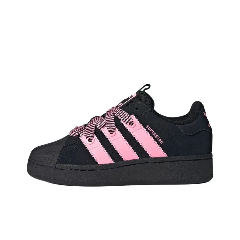 Adidas Originals SUPERSTAR XLG Anti Slip Wear Resistant Low Top Skateboard Shoes Women's Black-0