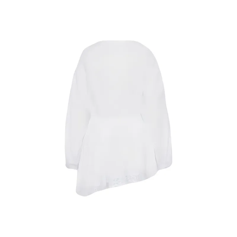 URBAN REVIVO Long Sleeved Dress Women's Raw White-1