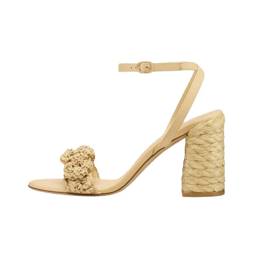 Stuart Weitzman/SW MAGNOLIA BLOCK Strap Sandals 8.5cm Women's Wheat