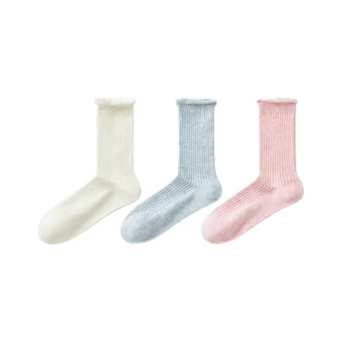 Temooues Mid Calf Socks Women's Combo Set