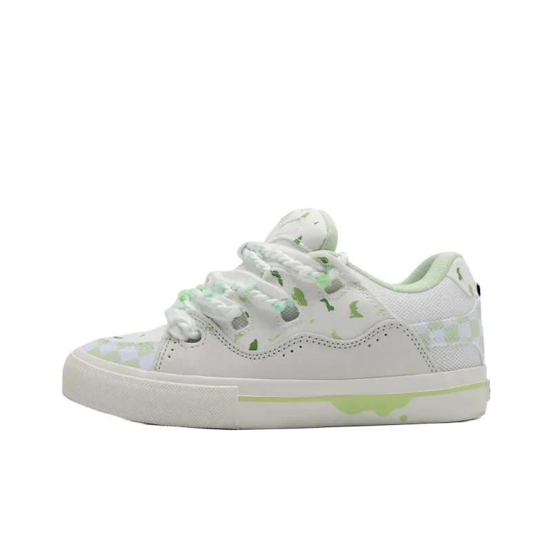 T628 Classic Vintage Puffy Shoes Abrasion Resistant Lightweight Slip Resistant Low Top Skateboard Shoes Women's-13