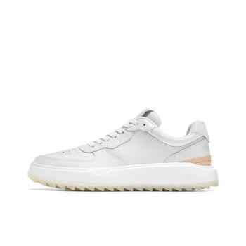 COLE HAAN Abrasion Resistant Slip Resistant Low Top Casual Shoes Men's White Box