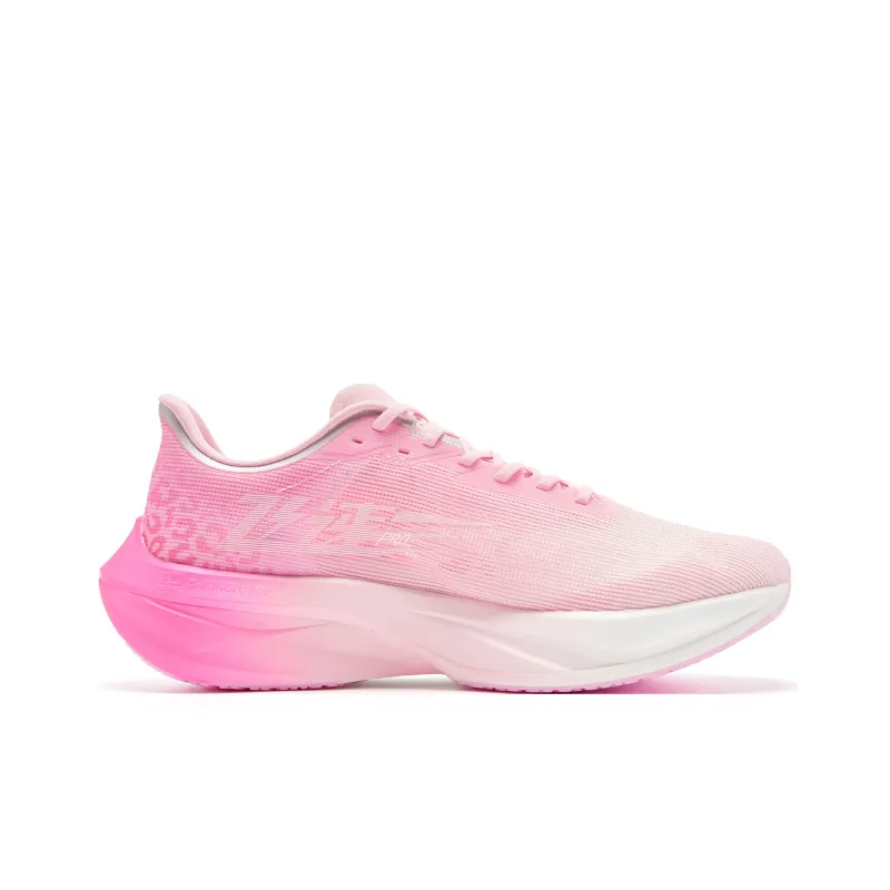 QIAODAN Cushioned Slip Resistant Abrasion Resistant Low Top Casual Running Shoes Men's Pink-1