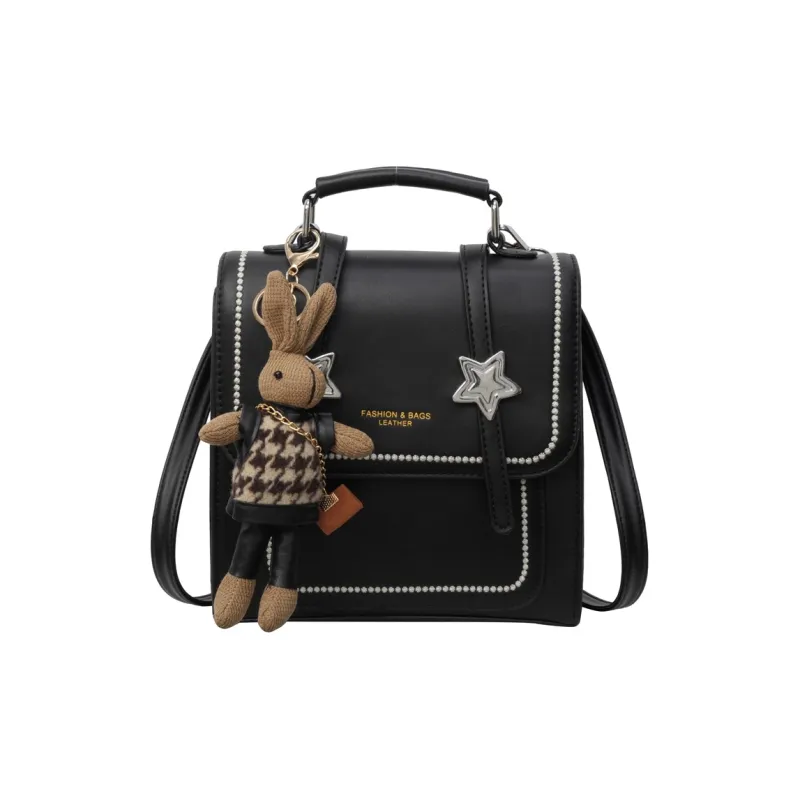 ROUNDOT PU Backpack Women's Ecru/Black/Blue/Pink/Brown-8