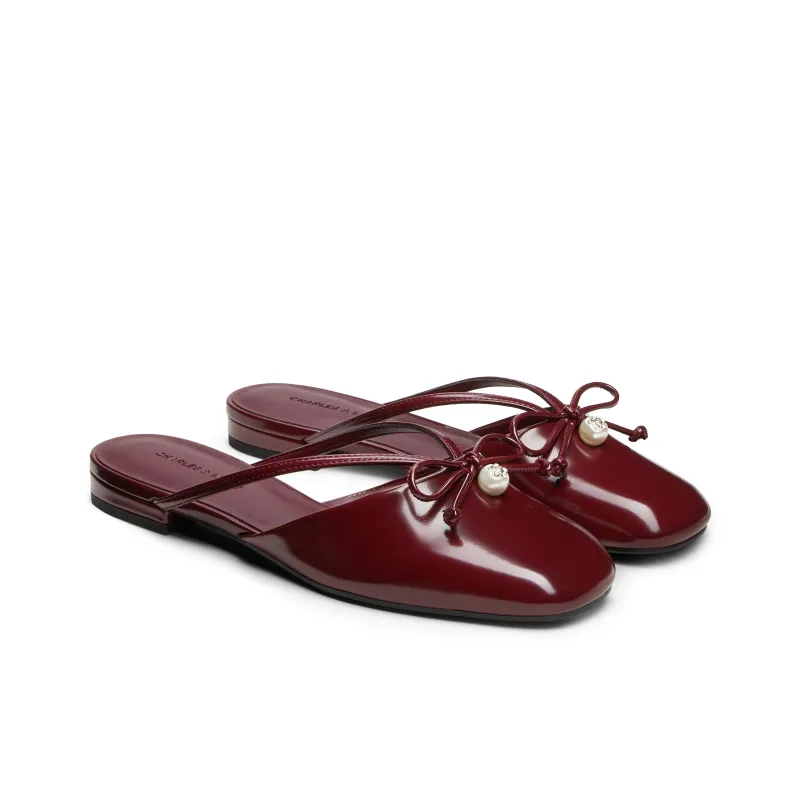CHARLES&KEITH Composite Sole Closed Toe Slippers 1.6cm Women's-9