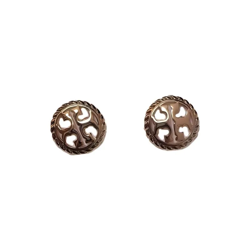 TORY BURCH Stud Earrings Unisex Rose Gold-0