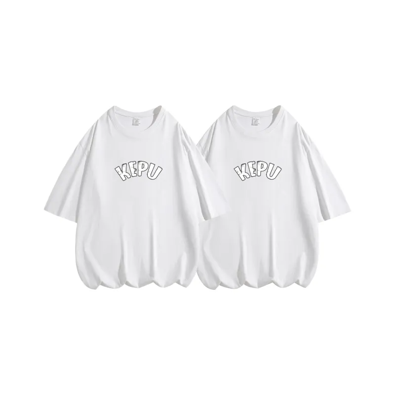 Kepu T Shirt Unisex 2 Pack 2 Pack White+White-2