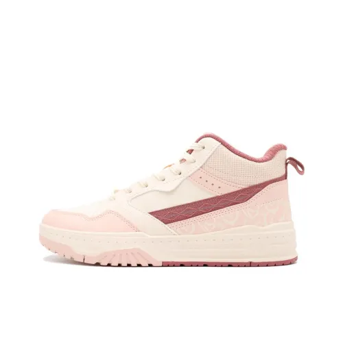 361° Warm Slip Resistant Coverage High Top Skateboard Shoes Women's Pink