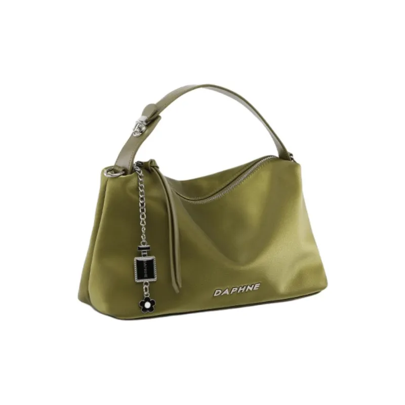 DAPHNE PU Handbag Regular Women's Black/Green-8