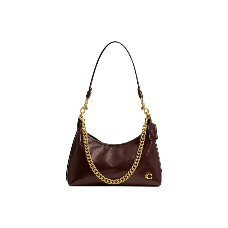 COACH Juliet Leather One Shoulder Handbag Tubas Women's Maple-0