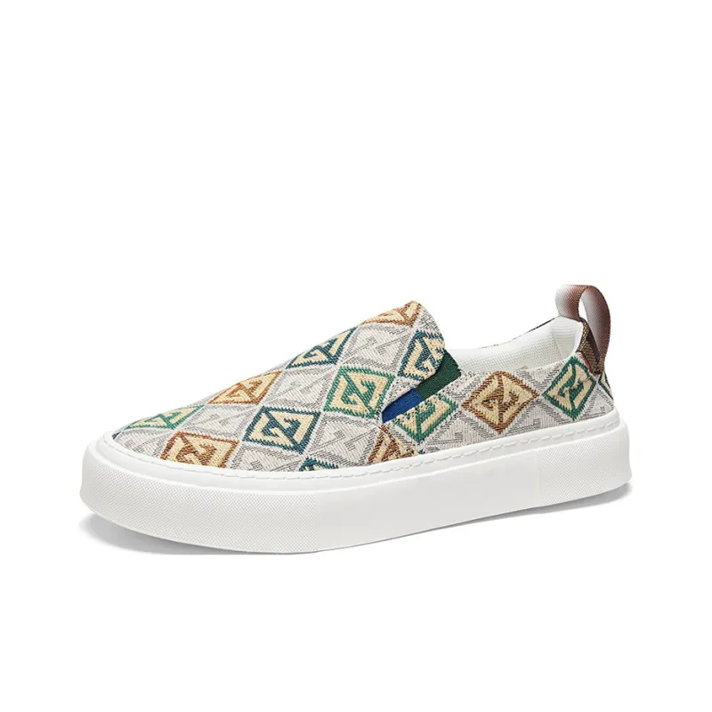 OFFER AITR Anti Slip And Wear Resistant Breathable Low Top Canvas Shoes Men's-1