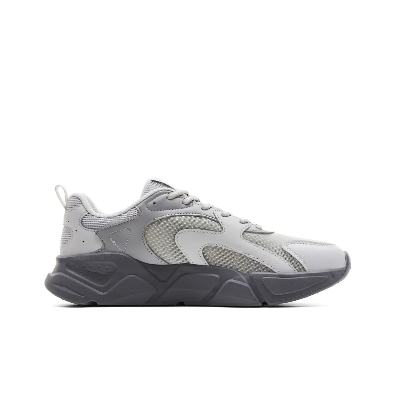 PEAK Shock Absorbers With Abrasion Resistant And Slip Resistant Properties Low Top Casual Shoes Men's Smoke Gray-1