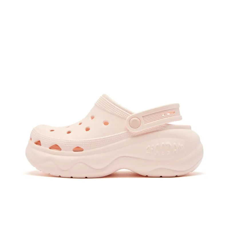 QIAODAN Hamburger Clogs Women's Cloud Pink-0