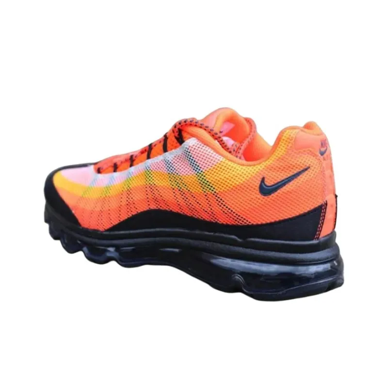 Nike Air Max 95 Anti Slip Wear Resistant Low Top Running Shoes Unisex Orange Red-1
