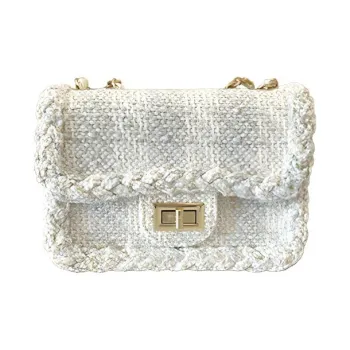 BEMIX PETS PU Shoulder Bag, Crossbody Bag Trumpets Women's White
