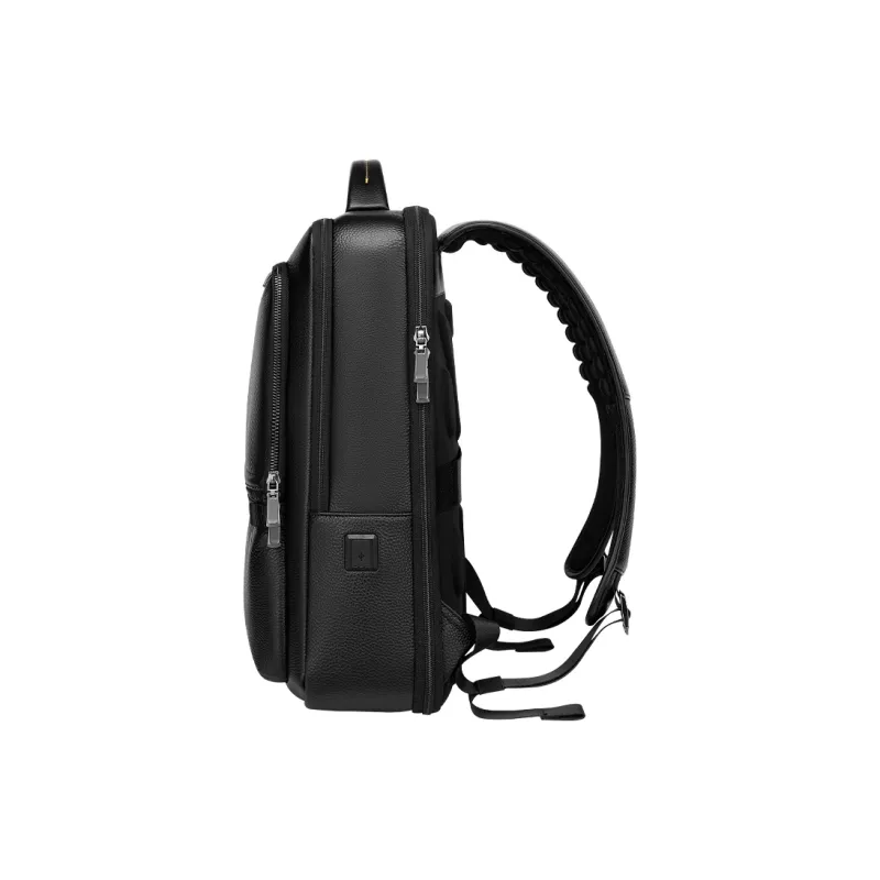 POLO Cow Leather Backpack Regular Men's Black-2