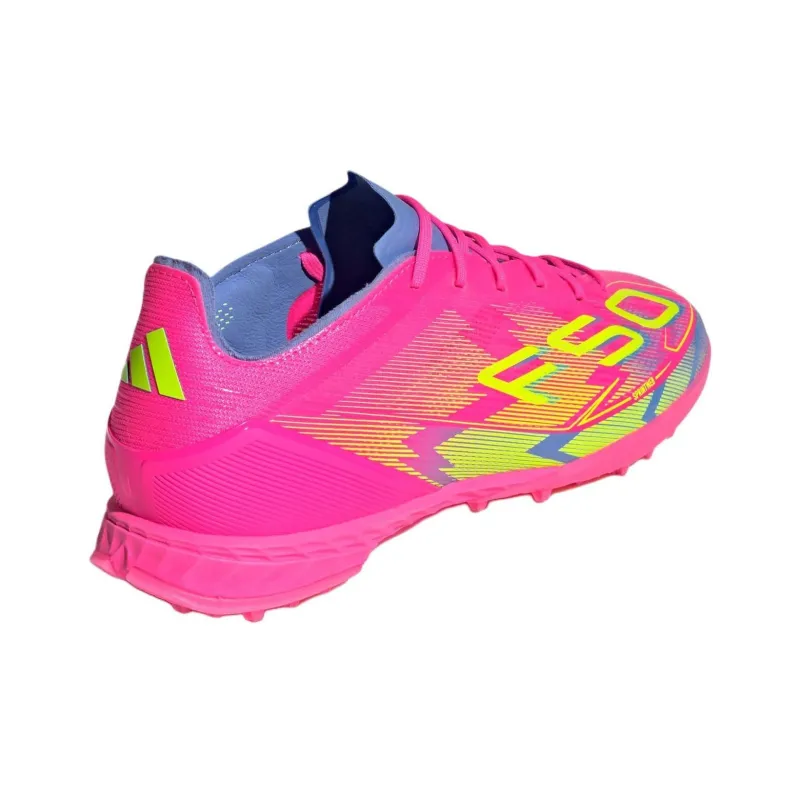 Adidas F50 Pro Turf Lucid Pink Lucid Lemon Blue Fusion-3