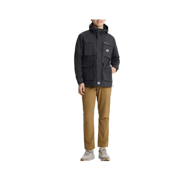 Columbia Waterproof Windbreaker Jacket Unisex Black-0