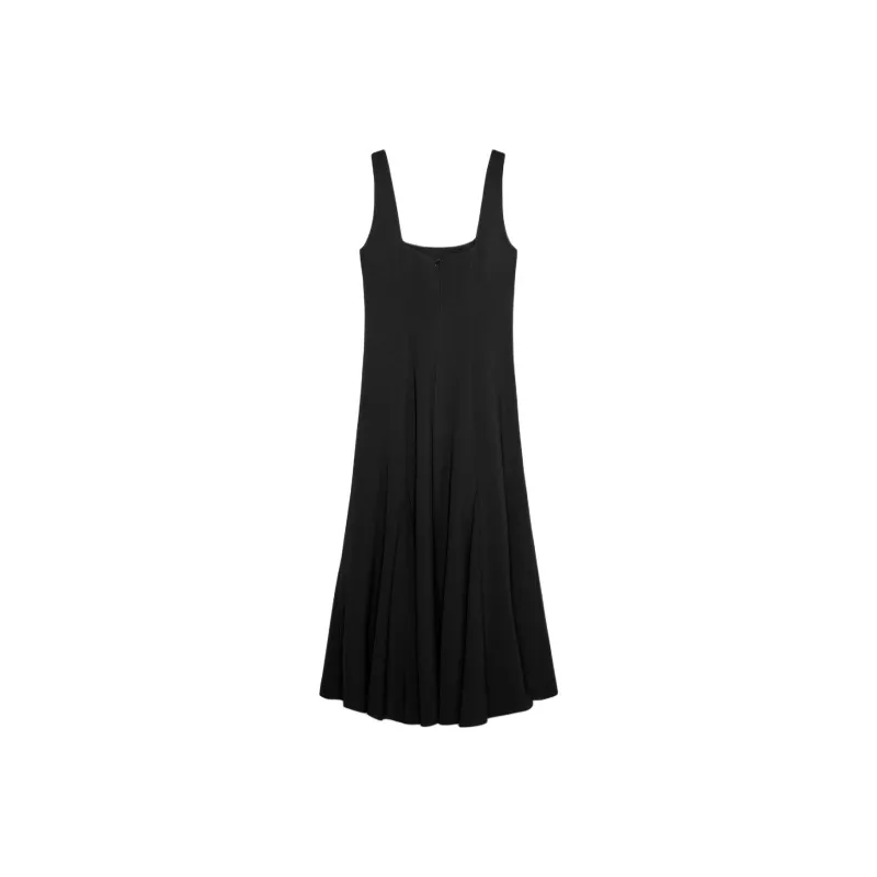 ZARA ZW Series Slip Dresses Women's Black-1