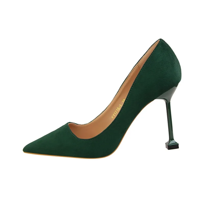 QITUMAUL Slim Heel High Heels Women's-11