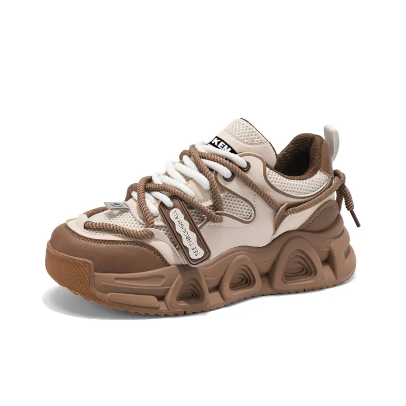 JKEM Cushioned Slip Resistant Abrasion Resistant Low Top Chunky Sneakers Men's-11