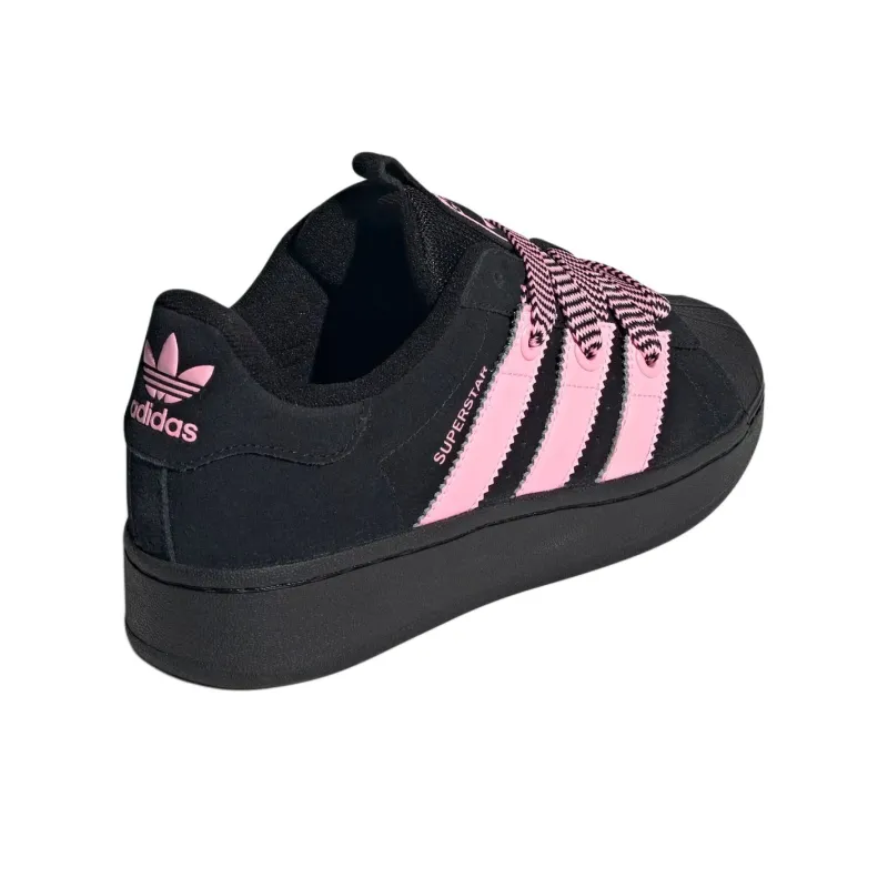 Adidas Originals SUPERSTAR XLG Anti Slip Wear Resistant Low Top Skateboard Shoes Women's Black-3