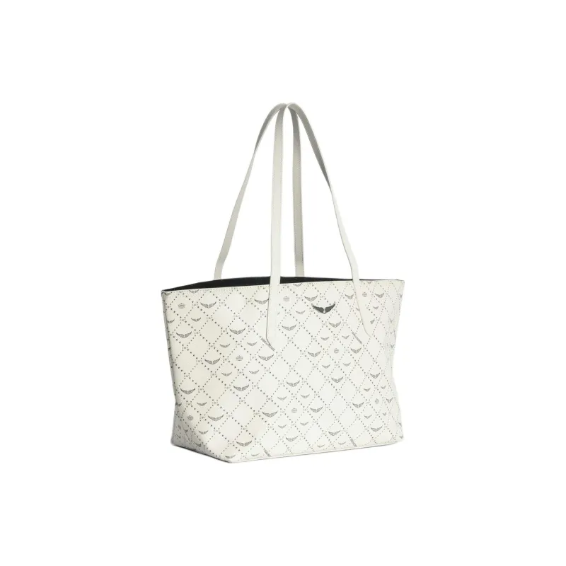 Zadig & Voltaire Polyurethane Tote Bag, Shopping Bag, Shoulder Bag Regular Women's White-1