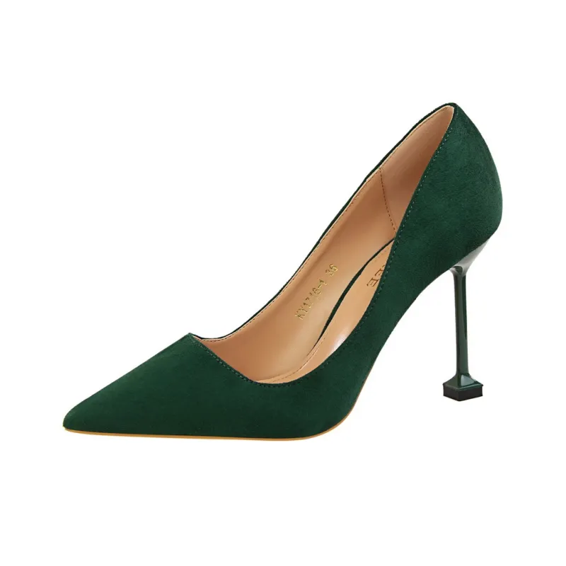 QITUMAUL Slim Heel High Heels Women's-12