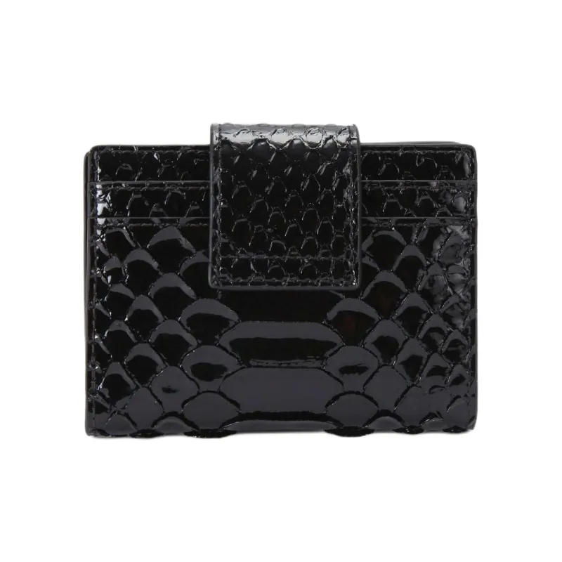 Kurt Geiger London Chelsea Leather Card Holder Women's Black-2