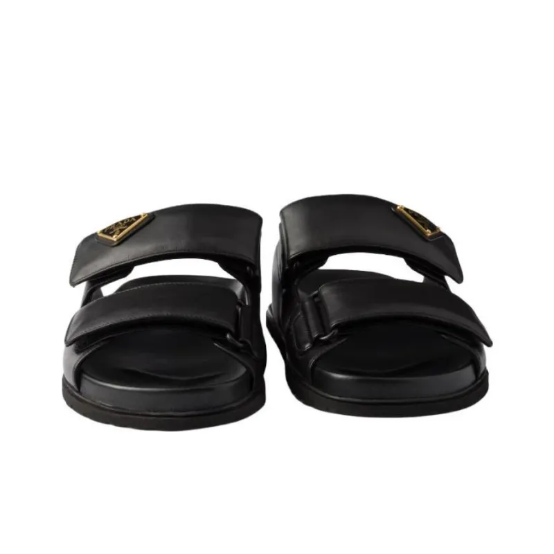 PRADA Slide Slippers Women's Black-4