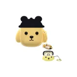 Light Yellow Bear with Black Hooded Case