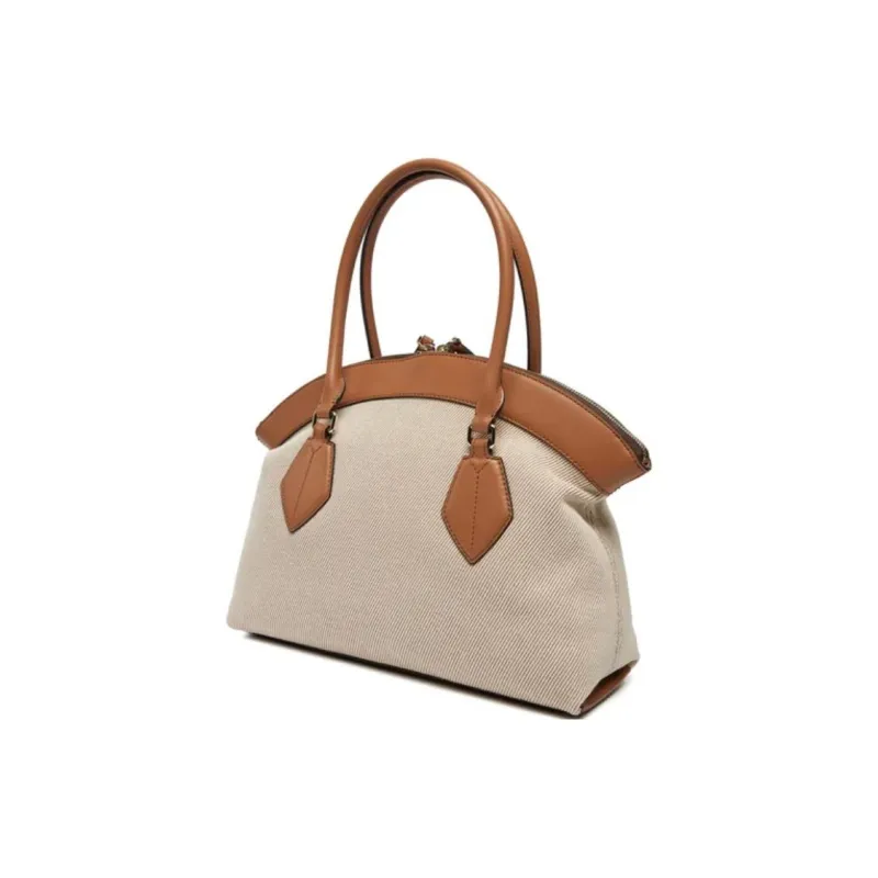 Furla Genuine Leather One Shoulder Handbag Women's Beige-1
