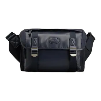 TOD'S Nylon Messenger Bag, Crossbody Bag, Shoulder Bag Trumpets Men's Blue