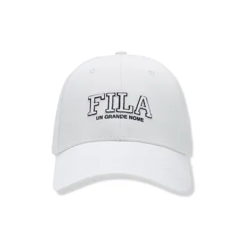 FILA ORIGINALE Cotton Baseball Caps Women's Standard White