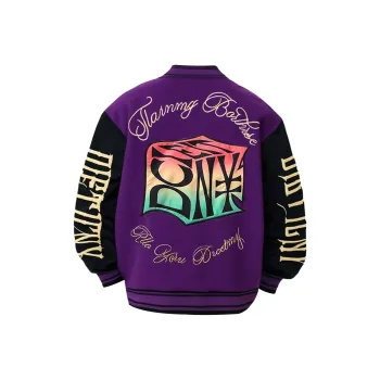 SUNSETMONENT Baseball Jacket Unisex Purple