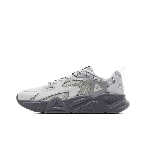 PEAK Shock Absorbers With Abrasion Resistant And Slip Resistant Properties Low Top Casual Shoes Men's Smoke Gray