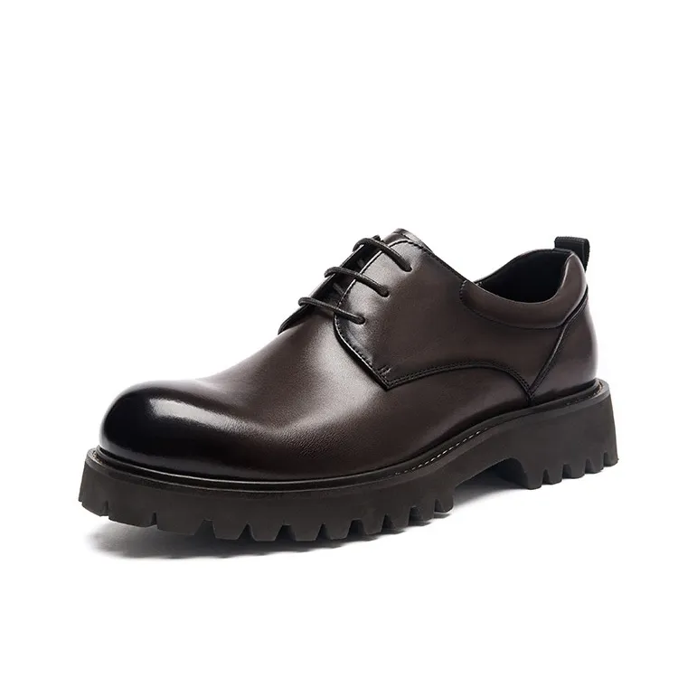 RED DRAGONFLY Big Head Leather Shoes Men's Casual Shoes Men's-7