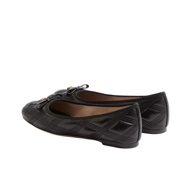 Valentino Bow Casual Single Shoes Women's Black-3