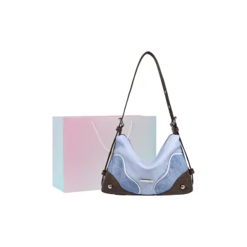 Kenghua Village PU Crossbody Bag Women's Blue