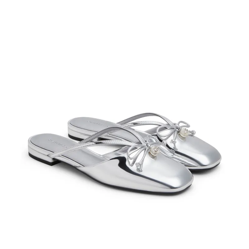 CHARLES&KEITH Composite Sole Closed Toe Slippers 1.6cm Women's-1