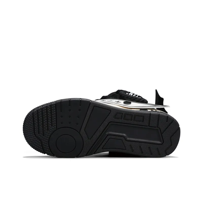 NFL Low Top Skateboard Shoes Unisex Black White-6