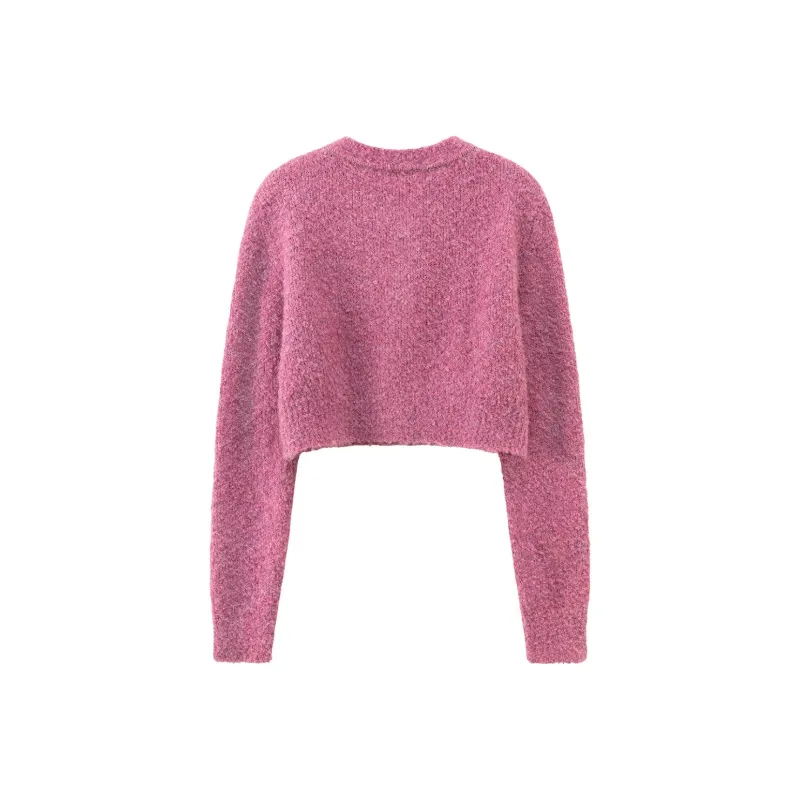 CHUU Knitwear Women's Gray Purple-1